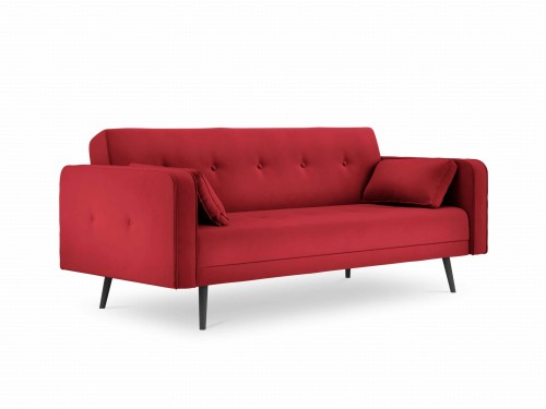 Kompaktowa sofa rozkładana Jasper bordowy
