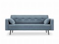 Kompaktowa sofa rozkładana Jasper niebieski stalowy