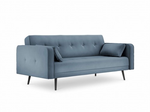 Kompaktowa sofa rozkładana Jasper niebieski stalowy