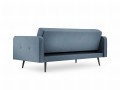 Kompaktowa sofa rozkładana Jasper niebieski stalowy