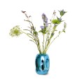 Chromowany wazon niebieski HK Living