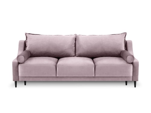 3-osobowa sofa z funkcją spania do salonu Rutile Lea lawendowy aksamit