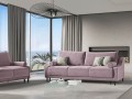 3-osobowa sofa z funkcją spania do salonu Rutile Lea lawendowy aksamit