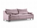 3-osobowa sofa z funkcją spania do salonu Rutile Lea lawendowy aksamit