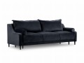 3-osobowa sofa z funkcją spania do salonu Rutile Lea granatowy aksamit