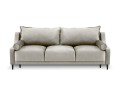 3-osobowa sofa z funkcją spania do salonu Rutile Lea beżowy aksamit