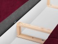 3-osobowa sofa z funkcją spania do salonu Rutile Lea czerwony aksamit