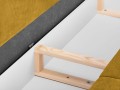 3-osobowa sofa z funkcją spania do salonu Rutile Lea żółty aksamit