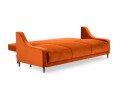 3-osobowa sofa z funkcją spania do salonu Rutile Lea pomarańczowy aksamit