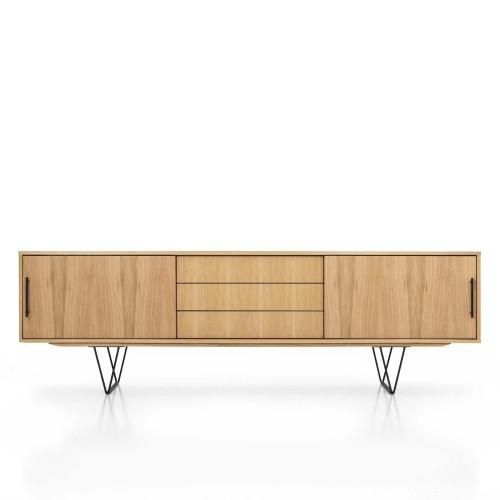 Wysoka komoda z szufladami D_S02 dąb