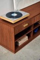 Komoda na gramofon T_S07 dąb tekowy