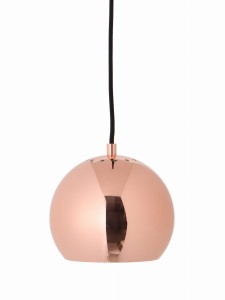 Lampa wisząca Frandsen BALL GLOSSY miedź