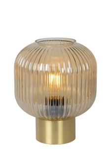 Lampa stołowa Maloto bursztynowe szkło 