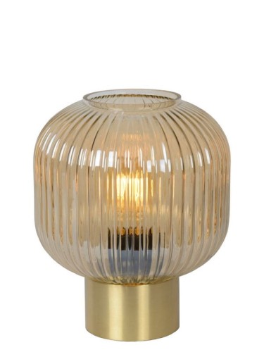 Lampa stołowa Maloto bursztynowe szkło 