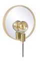 Złoty Kinkiet Reflex z lusterkiem