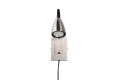 Prosty Kinkiet Wanda srebrny 