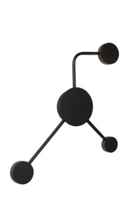 Czarna nowoczesna lampa ścienna Jayden 