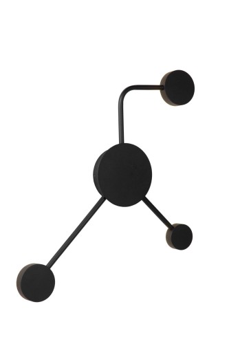 Czarna nowoczesna lampa ścienna Jayden 