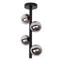Nowoczesna lampa sufitowa Tycho klosze dymione