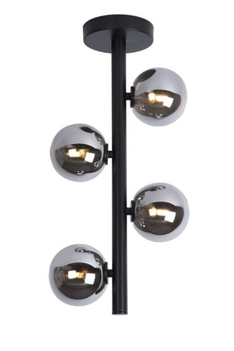 Nowoczesna lampa sufitowa Tycho klosze dymione