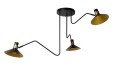 Lampa sufitowa Pepijn czarno złota
