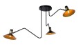 Lampa sufitowa Pepijn czarno złota