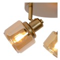 Szklana lampa sufitowa Bjorn złota