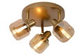 Szklana lampa sufitowa Bjorn złota