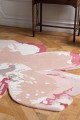Różowo Beżowy Dywan w Kształcie Kwiatu - SHAPED MAGNOLIA LIGHT PINK