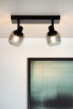 Lampa sufitowa Bjorn czarna 2 klosze