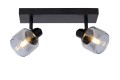 Lampa sufitowa Bjorn czarna 2 klosze