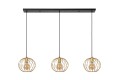 Nowoczesna lampa wisząca Danza złota 3 klosze 