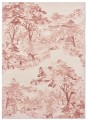 Beżowo Różowy Dywan Drukowany - LANDSCAPE TOILE LIGHT PINK