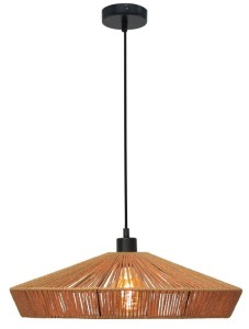 Rattanowa lampa wisząca Yunkai boho