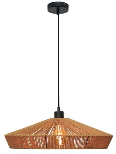 Rattanowa lampa wisząca Yunkai boho