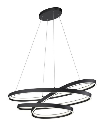 Czarna lampa wisząca Cinque LED