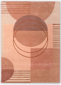 Różowy Dywan w Geometryczny - DECOR LOLA