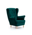 Fotel uszak glamour pikowany Aros