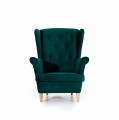 Fotel uszak glamour pikowany Aros