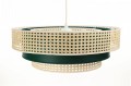 Rattanowa Lampa wisząca Boho Bali zielona 3