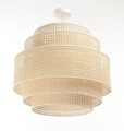 Rattanowa Lampa wisząca Boho Bali rozm. L