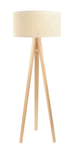 Lampa stojąca Boho Bali rattanowy abażur S
