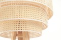 Lampa stojąca Boho Bali rattanowy abażur L