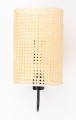 Lampa ścienna Boho Bali rattanowy klosz