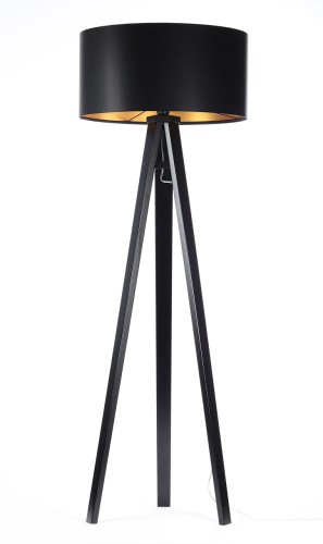 Lampa podłogowa Tripod złote wnętrze
