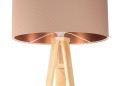 Lampa podłogowa Tripod pikowana eko skóra