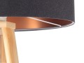 Lampa podłogowa Tripod ciemno szara tkanina 