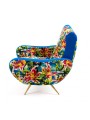 Fotel Seletti Flowers kolorowy