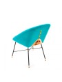Krzesło Seletti Drill niebieskie