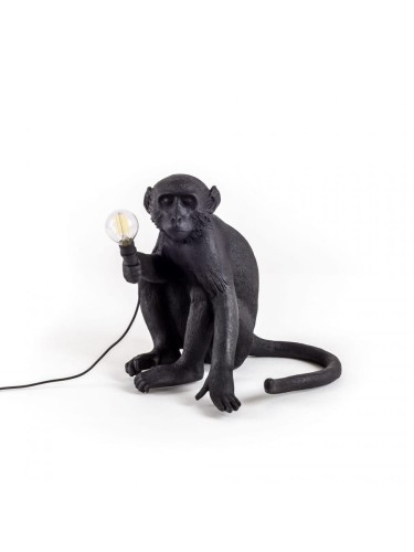 Lampa stołowa Monkey czarna Seletti